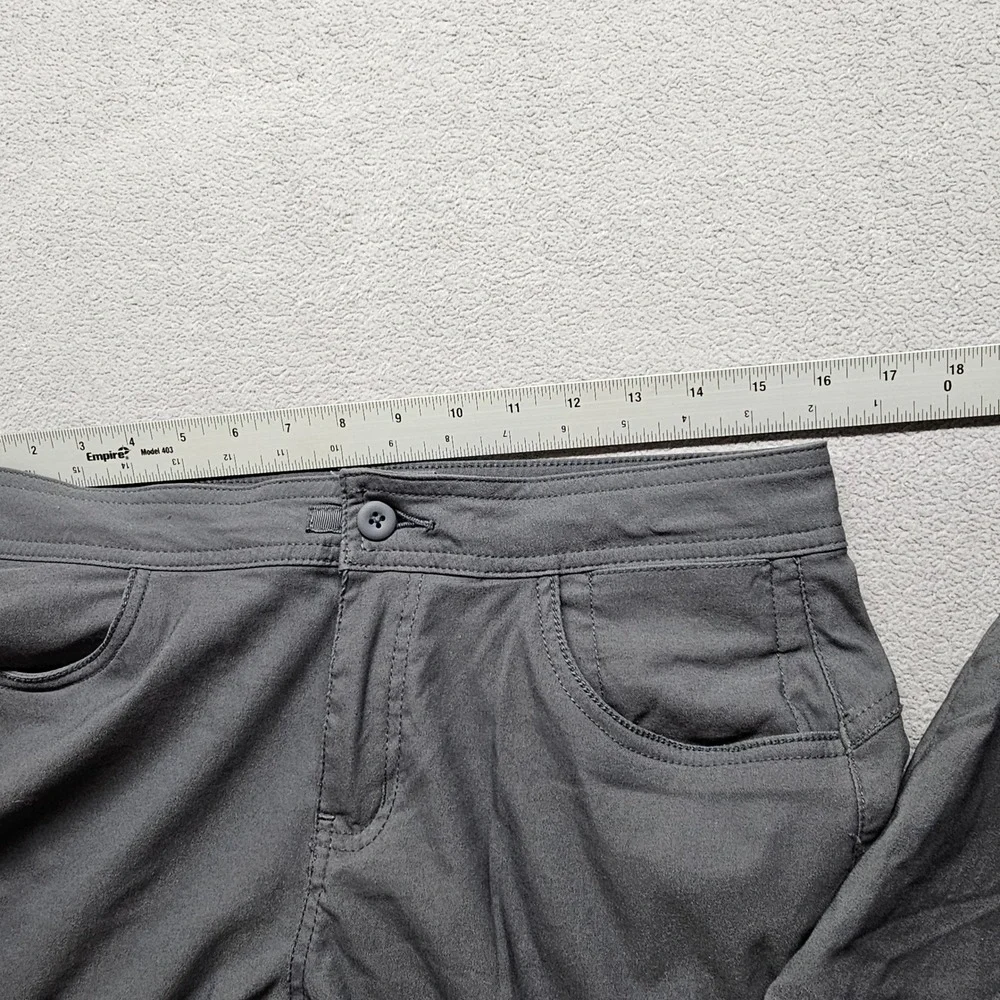 prAna Halle Jogger II Pants Womens 8 Charcoal Grey Hiking Outdoor 1971051